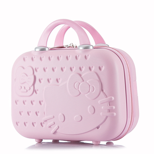 14寸手提化妆箱行李箱可爱化妆包粉色旅行登机箱学生行旅箱伴手礼