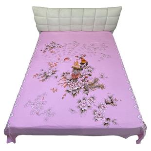 老上海国民床单民光家纺正品老床单全棉加厚丝光棉老式印花床单