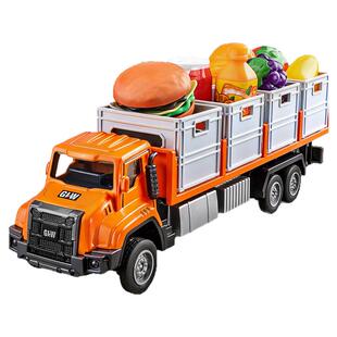 淘童年合金运输卡车玩具儿童仿真拖车集装箱模型货柜车小汽车男孩