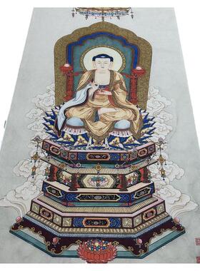 高清艺术喷绘画芯临摹学习卷轴画