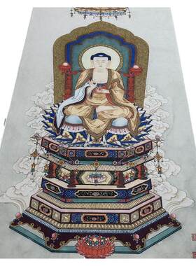 高清艺术喷绘画芯临摹学习卷轴画