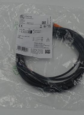 议价全新原装IFM易福门EVC142带插座连接线缆M8三芯五米母头直插