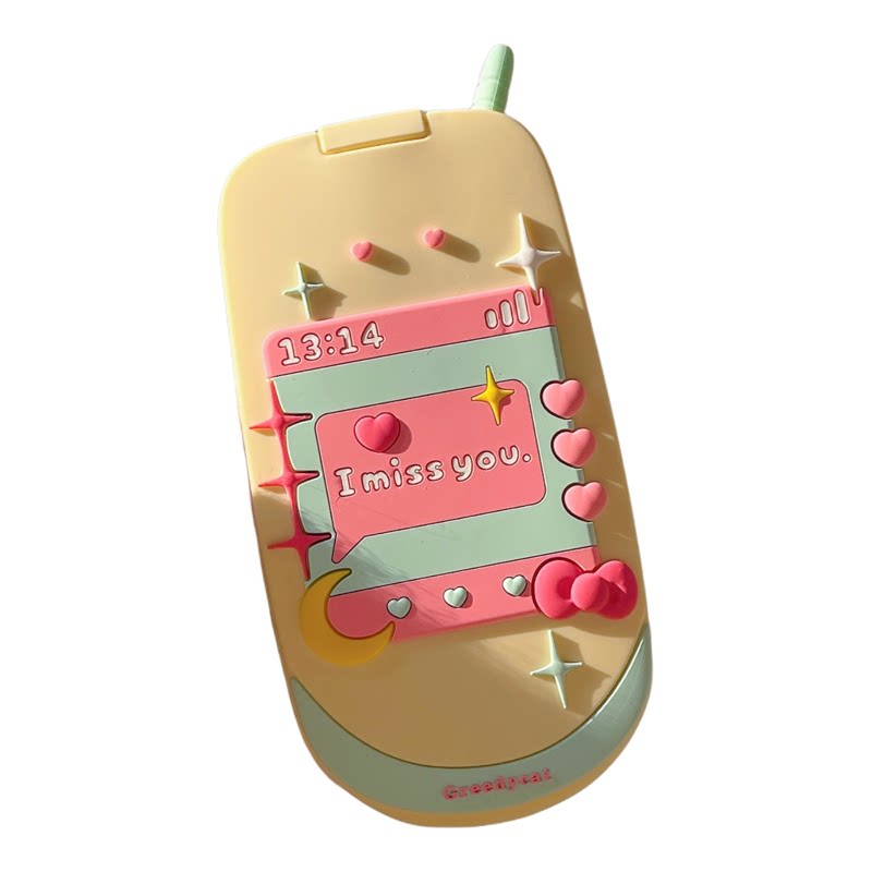 多巴胺大哥大翻盖镜iPhone手机壳
