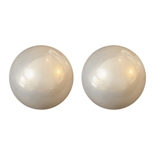 复古法式大珍珠耳环女轻奢气质高级感耳钉夸张大气巨好看耳饰耳扣