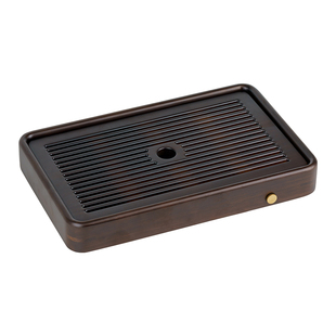 乌金木茶盘家用客厅高档茶托盘2025新款蓄排水两用小型茶台干泡盘