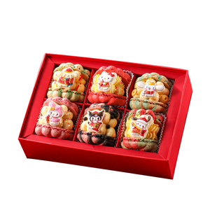 莫琳烘焙正宗韩式马卡龙甜品礼盒装三丽鸥情人节糕点新年礼物礼品