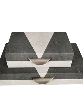 简约新中式风收纳复古装饰盒