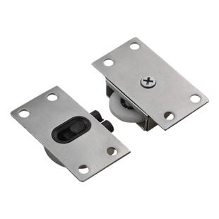 338不锈钢推拉门老式滑轮衣柜移动门下轮388趟门凸轮轨道上下滚轮