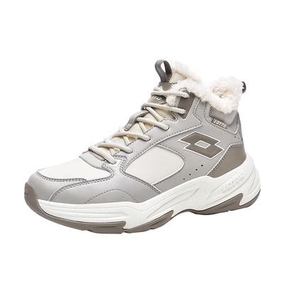 Lotto乐途女高帮加绒运动大棉鞋