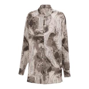 APOZi collection 墨痕诗人系列墨痕衬衫男女同款中国风文艺手绘