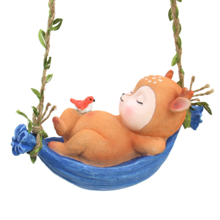 可爱小鹿挂件户外庭院花园林别墅布景观吊件阳台动物装饰摆件礼物