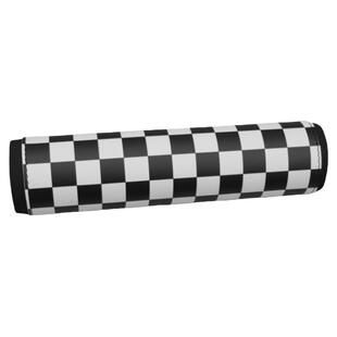 摩托车护胸棒复古改装车把平衡拉杆手把横杠保护套黑白棋盘格配件