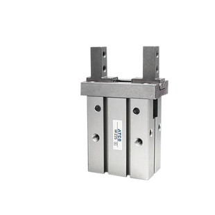 平行导轨手指气缸HFZ6/HFK/10/16/20/25/32/40/N通孔安装