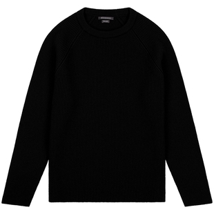 【秋冬系列】Begg x Co Magnus男士纯羊绒黑色苏格兰马格努斯毛衣