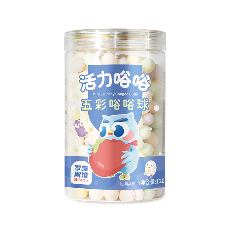 每添营养小零食无添加白饼干果蔬口味卡通造型儿童肉酥鳕鱼酥烘焙