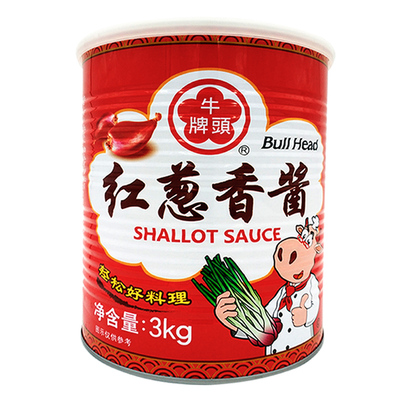 台湾3kg大桶美味牛头牌红葱香酱