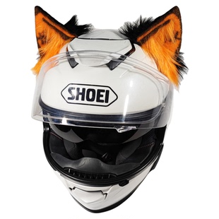 AOIZZ头盔装饰个性创意配件外卖头盔顶部耳朵滑雪头盔装饰男士