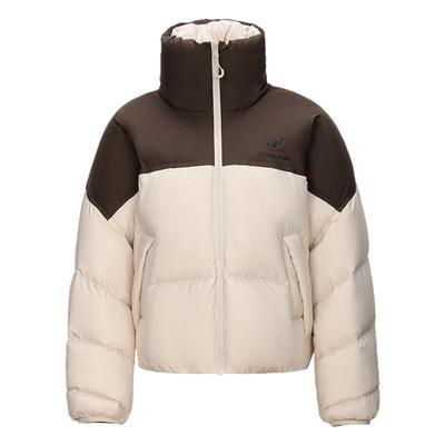 骆驼熊猫短款羽绒服女冬季新款立领好看羽绒外套加厚保暖面包服