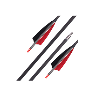 弓箭箭支玻纤混碳纯碳素铝传统美猎复合反曲弓练习箭馆真羽胶羽