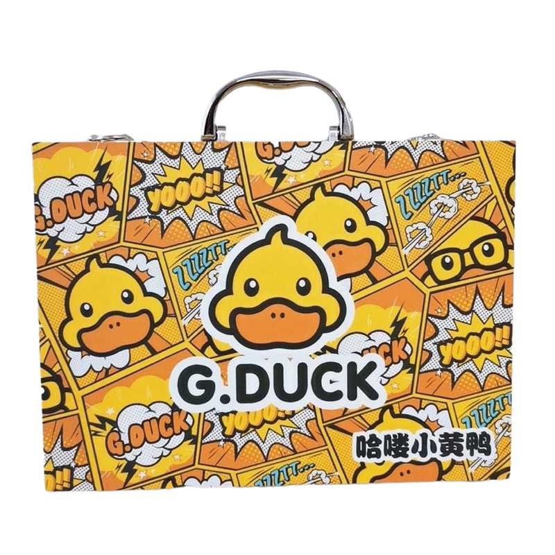 G.DUCk小黄鸭67件套儿童水彩笔绘画套装可水洗小学生画画工具礼盒