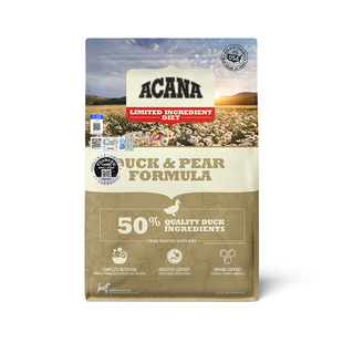 【临期】ACANA爱肯拿鸭肉梨进口无谷低敏清热缓解泪痕通用犬粮2kg