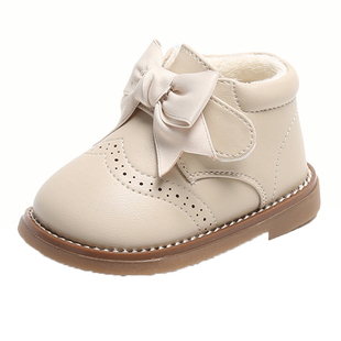 春秋季新款女宝宝鞋子1一2岁小童公主皮鞋防滑软底透气婴儿学步鞋