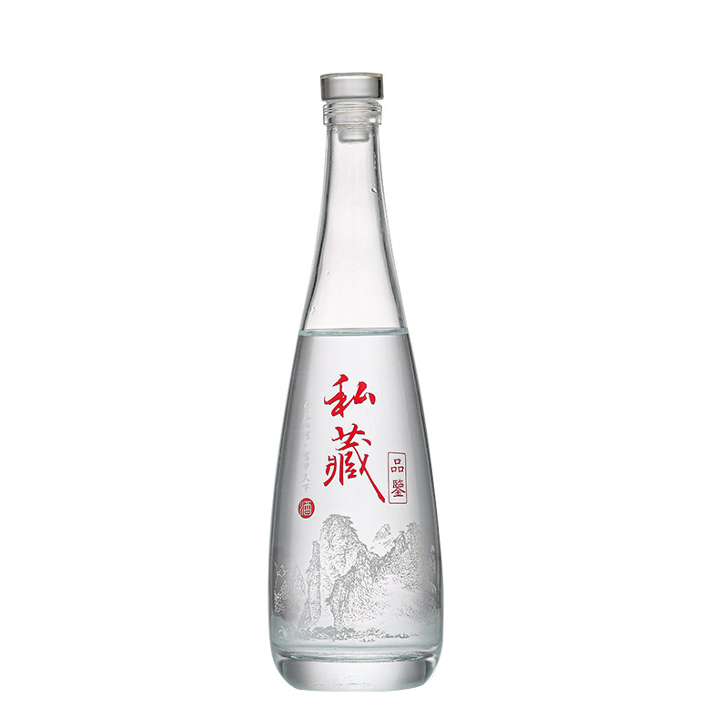 密封品酒白酒瓶一斤装空瓶玻璃瓶