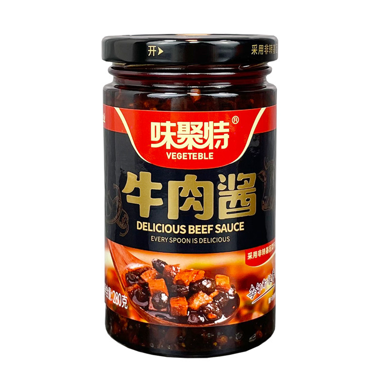 味聚特牛肉酱280g麻辣下饭酱四川瓶装香辣开味酱火锅蘸酱开味辣酱