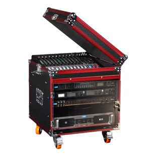 8+4U开上盖机柜12U/16U航空箱20U功放机调音台箱子车载舞台移功柜