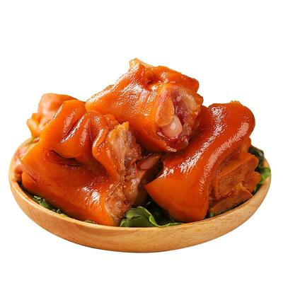 鲁明斋爆胶猪蹄熟食开袋即食特色卤猪爪麻辣猪脚卤味零食258g