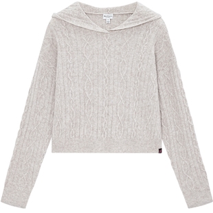 Juicy Couture【slow cleanfit系列】橘滋针织衫女软糯慵懒毛衣