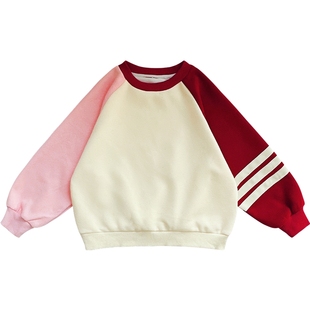 女童卫衣秋冬款2026新款冬装时髦洋气儿童装冬季韩范童装休闲上衣