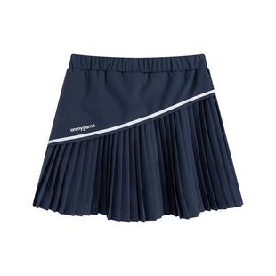 onmygame女童短裙半身裙新款儿童夏装裙子运动百褶裙网球裙