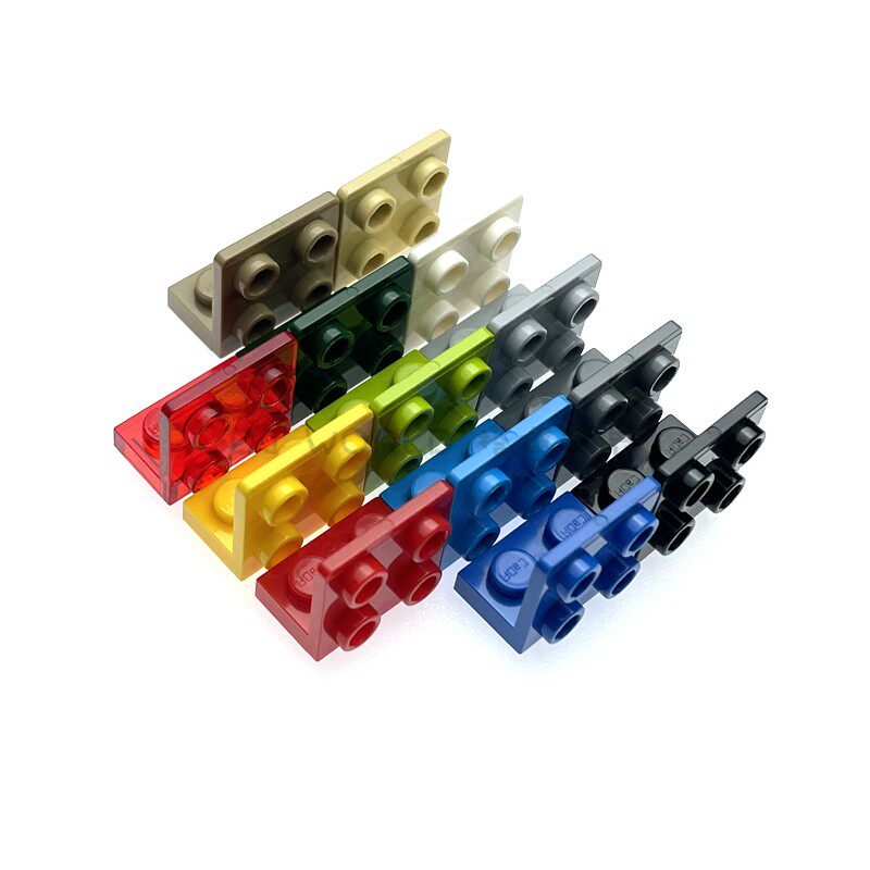 JF0067双鹰CADA咔搭积木1x2-2x2反向托架件零配件补兼容某高99207