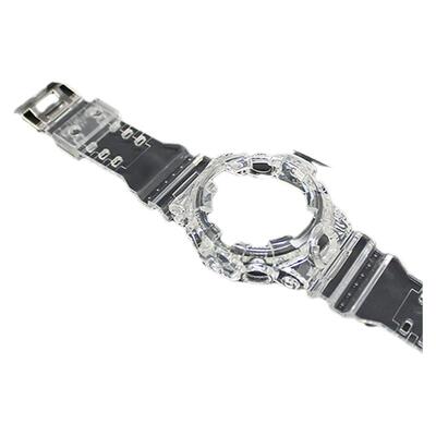 代用5413卡GA700树脂手表带710 735透明黑字表壳改装套装西欧配件