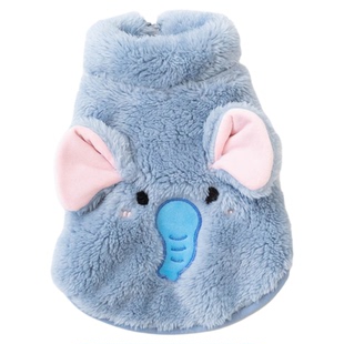 秋冬绒毛可爱背心马甲泰迪比熊狗狗猫猫咪宠物小狗衣服小型犬保温