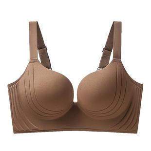 无痕内衣女薄款大胸显小胸侧收副乳聚拢防下垂调整型无钢圈文胸罩