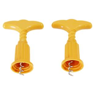 软木塞红酒开瓶器塑料启瓶器多色随机葡萄酒拔塞器家用开酒器工具