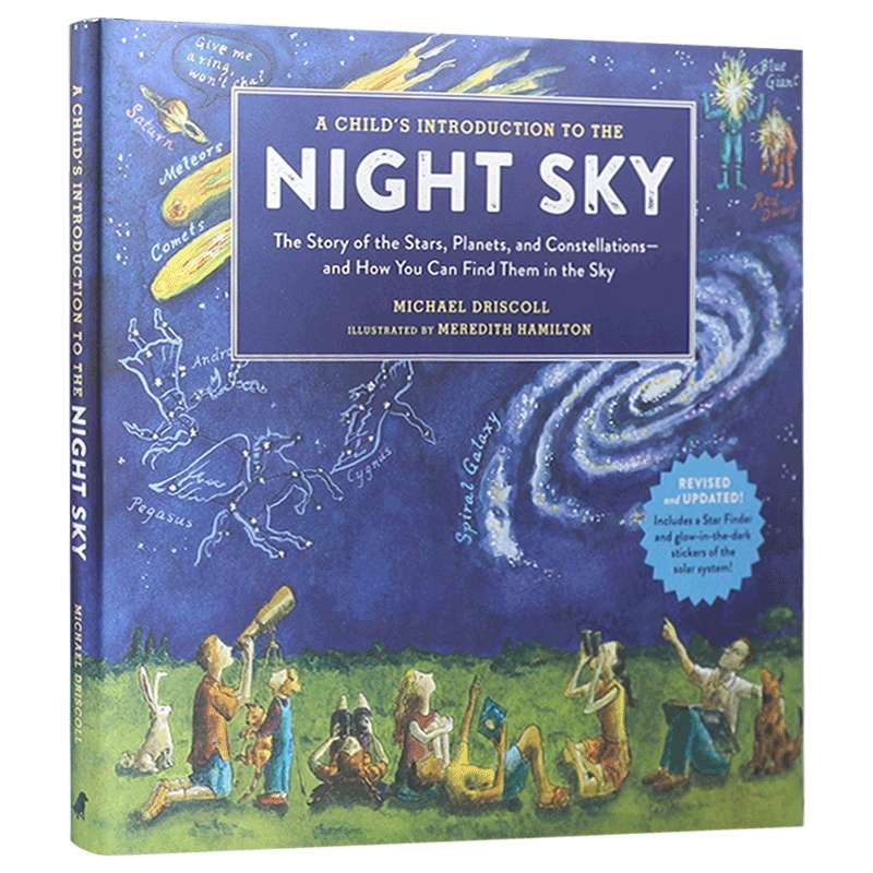 我的第1本夜空观星书 英文原版 A Child's Introduction to the Night Sky 英文版少儿英语科普绘本 星空宇宙星球航空儿童图画书