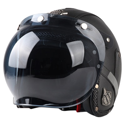 3c认证机车巡航复古头盔四季男女