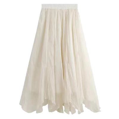 秋冬香芸纱加绒半身裙