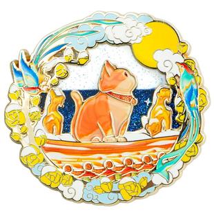 故宫的雪 宫猫戏雪冰箱贴 生日礼物纪念创意礼物 故宫文创