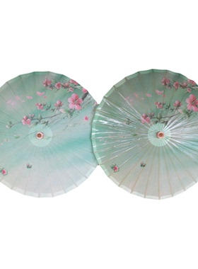 纯手工桐油纸伞粉色桃花