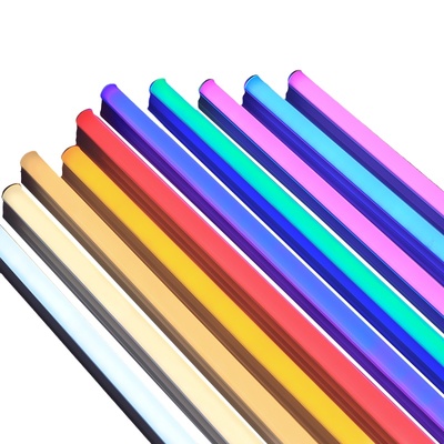 彩灯灯管红蓝紫粉色氛围霓虹灯