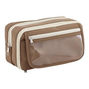 卡皮巴拉九层大容量透明笔袋高颜值多功能文具盒中小学生专用学习文具袋女孩子2024新款超大简约铅笔盒男孩子