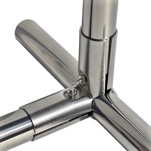 沛晴不锈钢32管接头桌椅固定镀锌管夹扣砌墙组装衣架子家具连接件