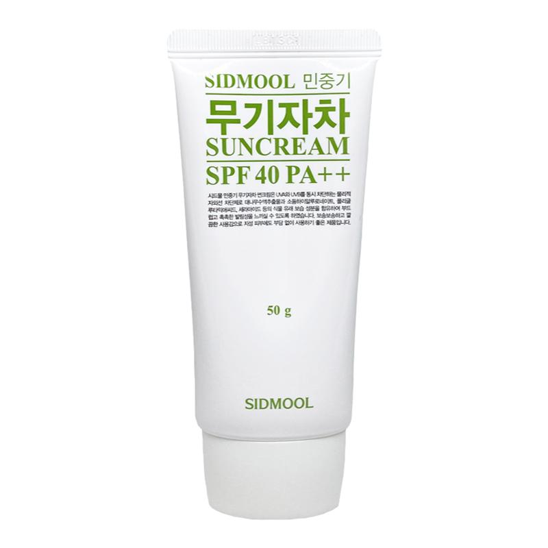 韩国小众物理防晒霜SIDMOOL脸部