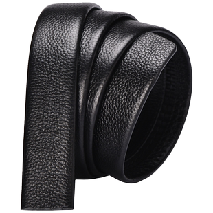 真皮男士皮带不带头自动扣无头皮带条头层牛皮腰带中青年无扣裤带