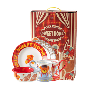 川岛屋情侣餐具套装2人碗碟新婚结婚订婚礼物送新人闺蜜高级实用