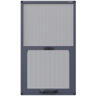 上下推拉纱窗卫生间纱窗免打孔外推拉窗金刚网纱窗防盗纱窗网自装